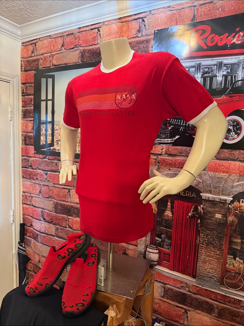 NASA Johnson Space Center Red Ringer Tee - Picture 8 of 14